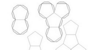 วิธีทำ icosahedron จากกระดาษ?
