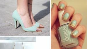 A breath of freshness in the summer heat: mint manicure ideas