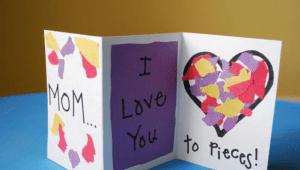 How to make a birthday card for mom from her daughter